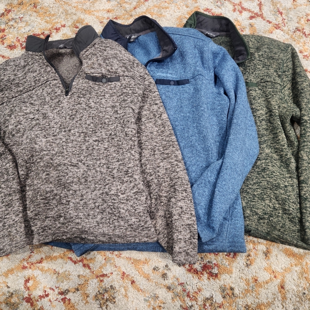 Eddie Bauer Quarter Zip Sweater Bundle Of 3 XL
